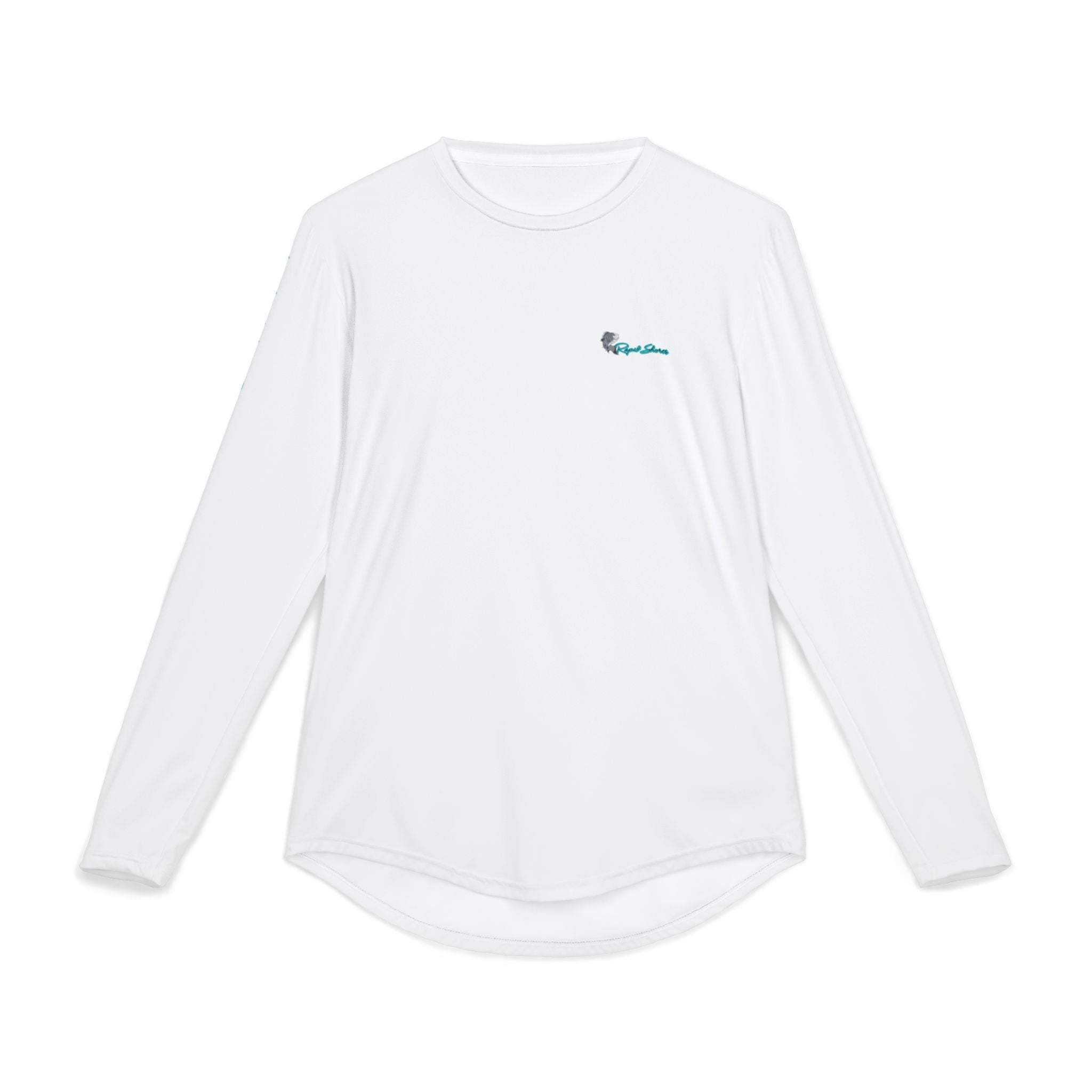 Men's UV Long Sleeve Fishing Shirt — "Reel Shore" Tarpon Graphic, Sun Protection Performance - Rapid Shores LLC