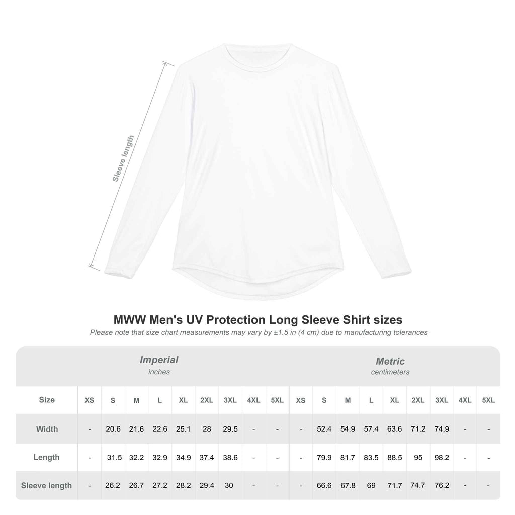 Men's UV Long Sleeve Fishing Shirt — "Reel Shore" Tarpon Graphic, Sun Protection Performance