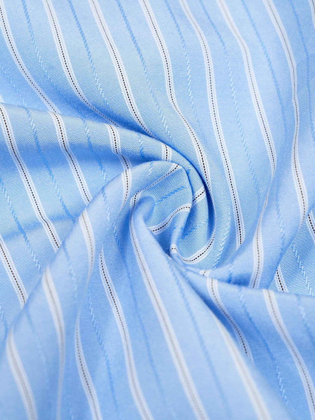 Blue and White Striped Shorts