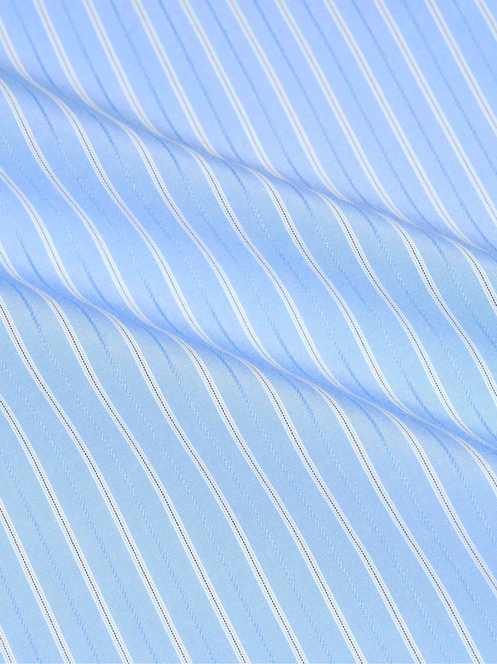 Blue and White Striped Shorts