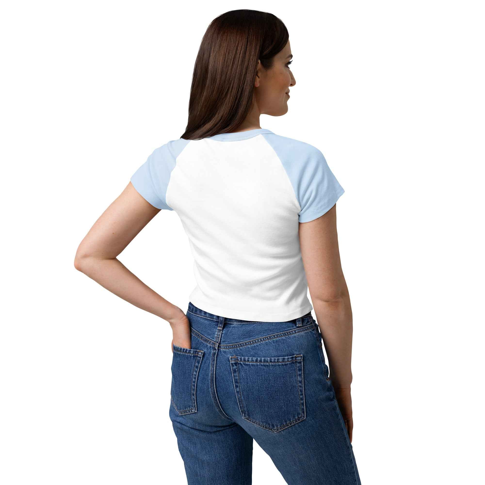 Woman's Ribbed Stingray Baby Tee