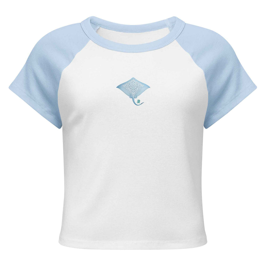 Woman's Ribbed Stingray Baby Tee
