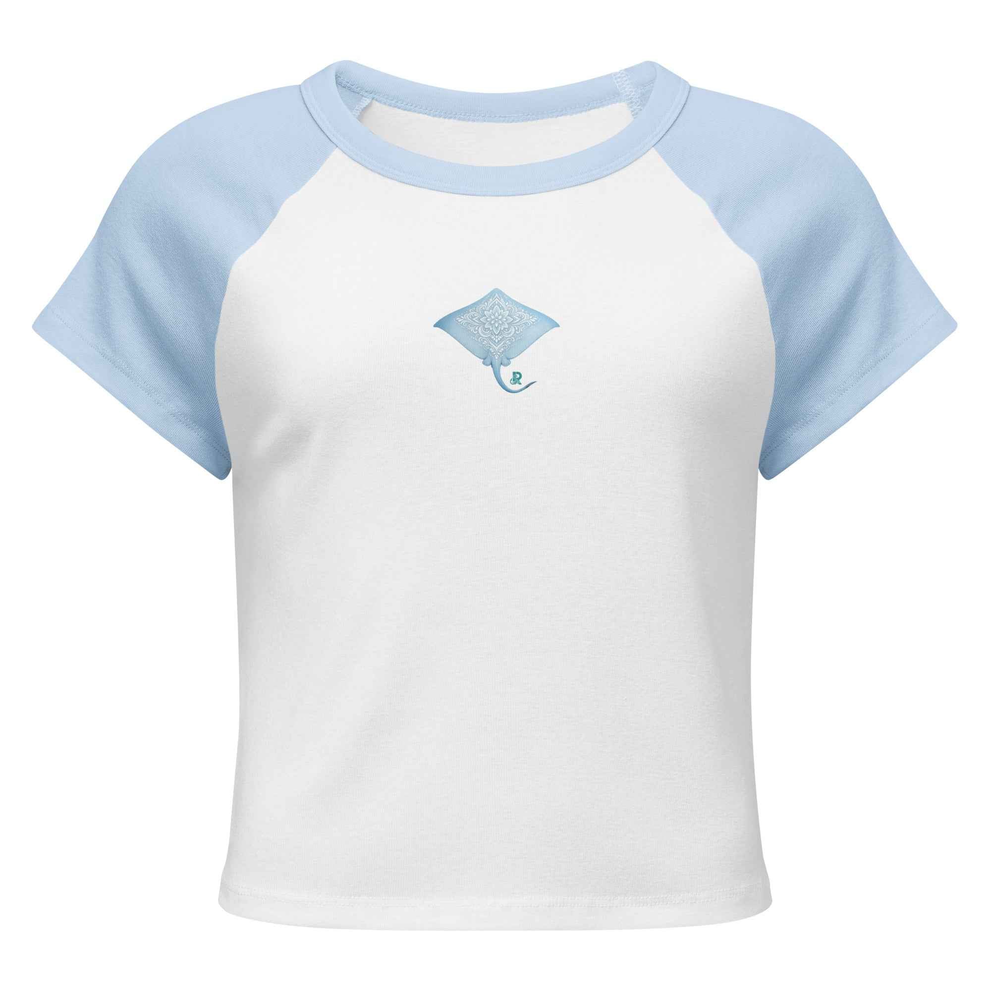 Woman's Ribbed Stingray Baby Tee