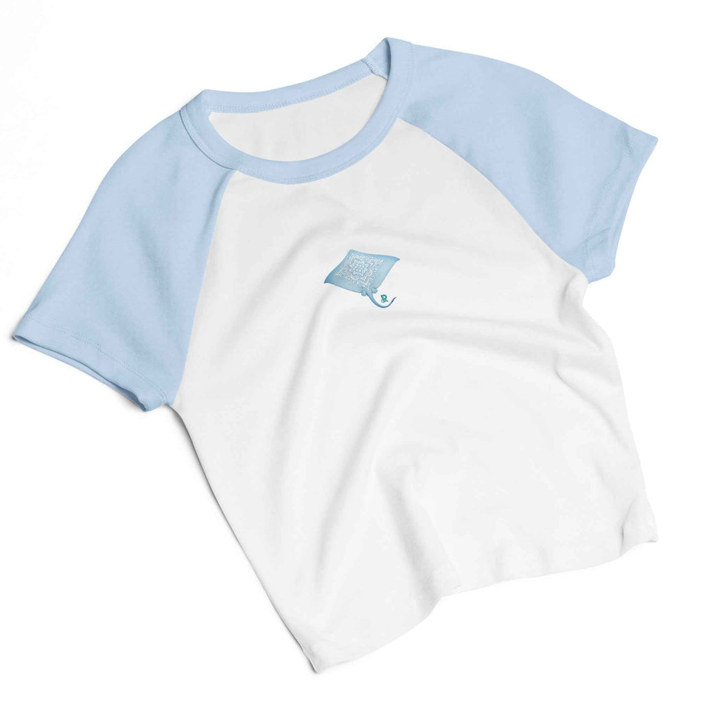 Woman's Ribbed Stingray Baby Tee